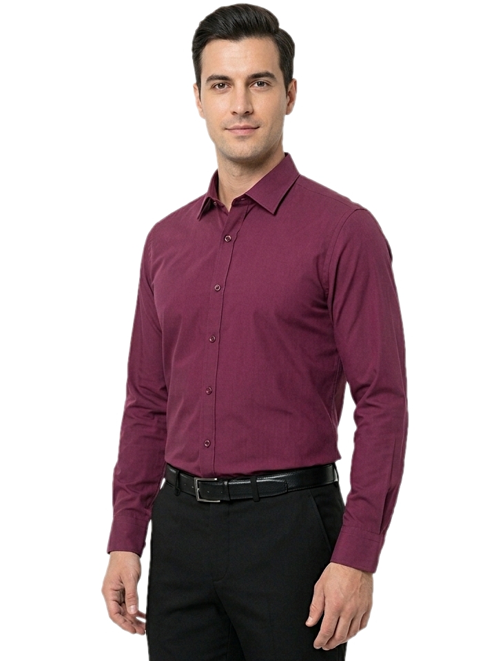 Pánska košeľa bordovej farby, P244