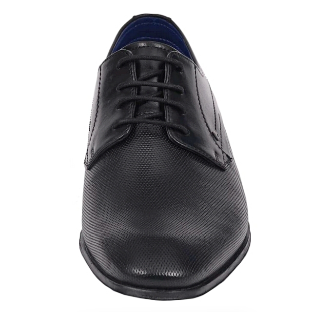 Pánske kožené topánky čierne, P504