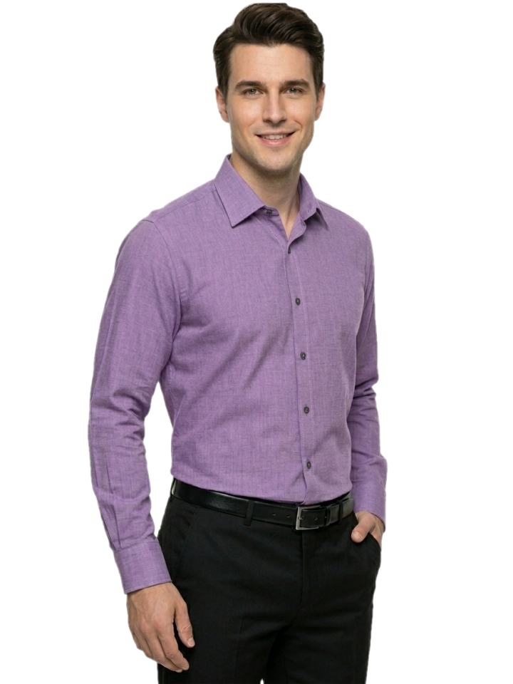 Pánska košeľa fialová, P432