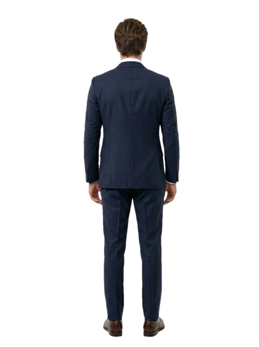Pánsky oblek tmavomodrý s štruktúrou, P270