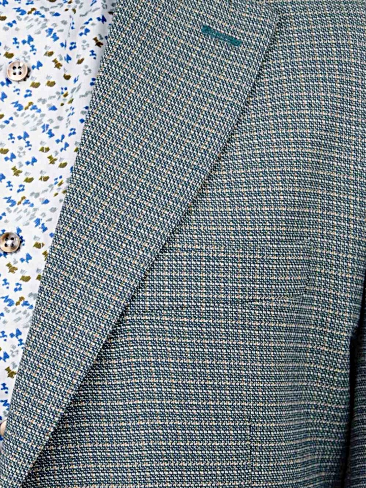 Pánske sako so vzorom zelené, P486